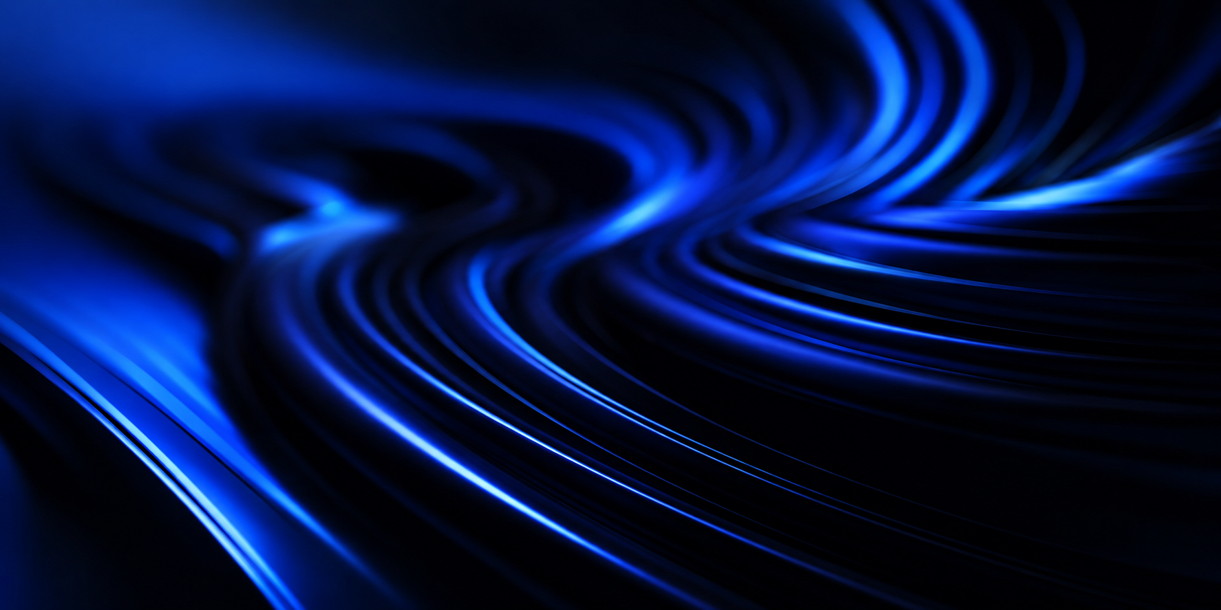 Abstract Green Waves Background